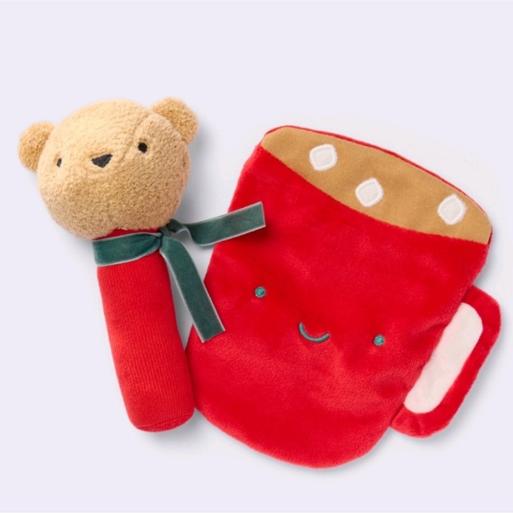 cloud Island bear and hot cocoa rattle and crinkle paper